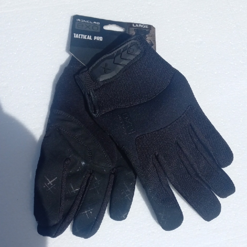 Tactical Pro Men's Black Gloves